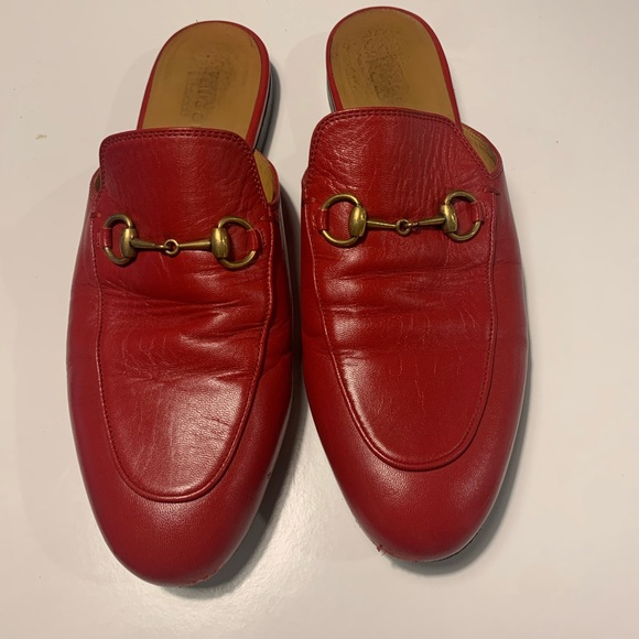 gucci princetown red